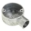 Deta 1 Way 25mm Terminal Conduit Box Galvanised - Heavy Duty Metal Conduit for Electrical Installations