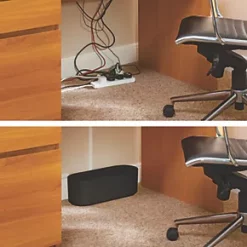 D-Line Cable Tidy Unit Black - Organise Cables Neatly and Efficiently -Cable Management Sales Store 20997 A3