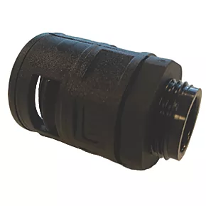 Deta 20mm Male Corrugated Conduit Adaptor - Black 5 Pack | Electrical & Flexible Conduit Fittings 2 Deta 20mm Male Corrugated Conduit Adaptor - Black 5 Pack | Electrical & Flexible Conduit Fittings - Image 2