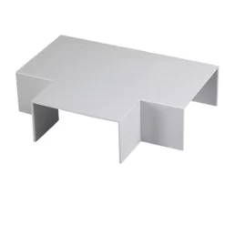 Tower Trunking Flat Tee 100 x 50mm - Durable Cable Trunking Accessory for Mini & Maxi Trunking