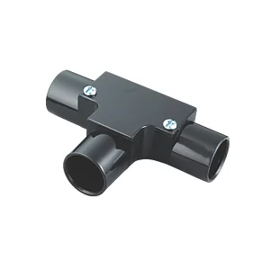 Tower Black Inspection Tees 25mm - Durable Electrical Conduit Fittings for Secure Cable Management 1 Tower Black Inspection Tees 25mm - Durable Electrical Conduit Fittings for Secure Cable Management