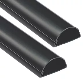 D-Line PVC Black TV Trunking 50mm x 25mm x 1.5m 2 Pack - Cable Management Solution 1 D-Line PVC Black TV Trunking 50mm x 25mm x 1.5m 2 Pack - Cable Management Solution