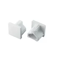 Tower Mini Trunking End Cap 16 x 16mm 2 Pack - Secure Cable Management Solution