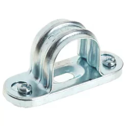 Deta Zinc-Plated Steel Spacer Bar Saddles 25mm 10 Pack | Electrical Conduit Accessories