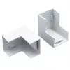 Tower External Trunking Angle 38 x 25mm 2 Pack - Durable Cable Trunking Accessory