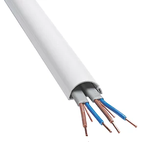 D-Line PVC White Mini Trunking 30mm x 15mm x 2m - Cable Management Solution 3 D-Line PVC White Mini Trunking 30mm x 15mm x 2m - Cable Management Solution - Image 3