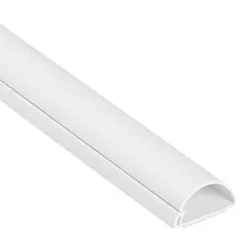 D-Line PVC White Mini Trunking 30mm x 15mm x 2m - Cable Management Solution