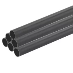 Tower Round uPVC Black Conduit 25mm x 2m 20 Pack - Durable Electrical Plastic Conduit