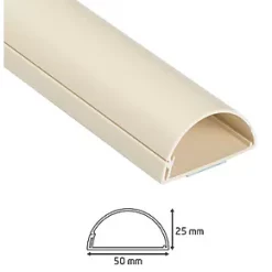 D-Line PVC Magnolia TV Trunking 50mm x 25mm x 1.5m 2 Pack - Cable Management Solution 9 D-Line PVC Magnolia TV Trunking 50mm x 25mm x 1.5m 2 Pack - Cable Management Solution -Cable Management Sales Store 45315 A4