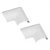 D-Line Mini Clip-Over Door Top Bend 30 x 15mm 2 Pack - White Cable Trunking for Neat Cable Management