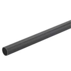 Tower Round uPVC Black Conduit 25mm x 2m - Durable Electrical Plastic Conduit