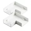 Tower Flat Trunking Angle 38 x 16mm 2 Pack - Cable Management Solution