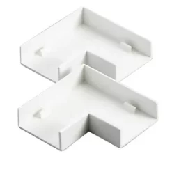 Tower Flat Trunking Angle 38 x 16mm 2 Pack - Cable Management Solution