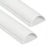 D-Line PVC White TV Trunking 50mm x 25mm x 1.5m 2 Pack - Cable Management Solution
