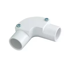 Tower White Inspection Elbow 20mm - Durable Electrical Conduit for Secure Wiring