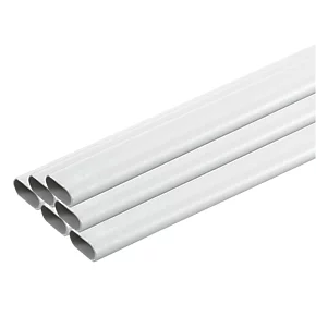 Tower Oval uPVC White Conduit 20mm x 2m 40 Pack - Durable Electrical Plastic Conduit 2 Tower Oval uPVC White Conduit 20mm x 2m 40 Pack - Durable Electrical Plastic Conduit - Image 2