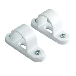 Tower uPVC Spacer Bar Saddles 25mm 2 Pack | Durable Plastic Conduit Accessories