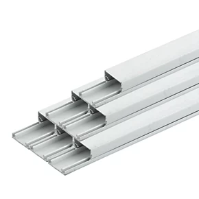 Tower uPVC White Maxi Trunking 25mm x 16mm x 3m - 30 Pack | Durable Cable Trunking for Organised Wiring 1 Tower uPVC White Maxi Trunking 25mm x 16mm x 3m - 30 Pack | Durable Cable Trunking for Organised Wiring