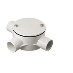 Tower 3 Way 20mm Tee Box White - Durable Electrical Conduit Fitting