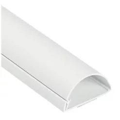 D-Line PVC White TV Trunking 50mm x 25mm x 1.5m - Durable Cable Management Solution