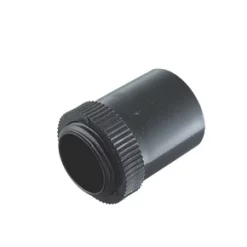 Tower Male Conduit Adaptors 20mm Black 2 Pack - Durable Electrical Fittings
