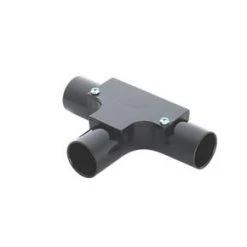 Tower Black Inspection Tees 20mm | Durable Electrical Conduit Fittings