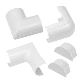 D-Line ABS Plastic White Trunking Accessories | Cable & Decorative Trunking Solutions 1 D-Line ABS Plastic White Trunking Accessories | Cable & Decorative Trunking Solutions