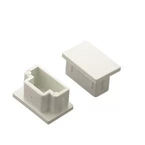 Tower Mini Trunking End Caps 25 x 16mm 2 Pack - Durable Cable Management Accessories 1 Tower Mini Trunking End Caps 25 x 16mm 2 Pack - Durable Cable Management Accessories