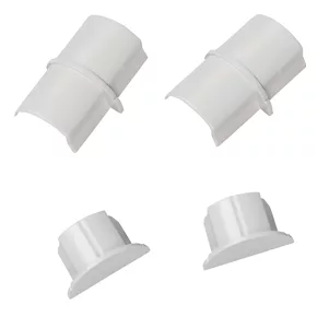 D-Line Plastic White Connector & End Cap Pack for Cable Trunking 1 D-Line Plastic White Connector & End Cap Pack for Cable Trunking