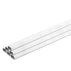 Tower Oval uPVC White Conduit 16mm x 2m 40 Pack - Durable Electrical Plastic Conduit