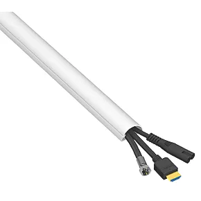D-Line PVC White Mini Trunking 30mm x 15mm x 2m - 6 Pack - Cable Management Solution 2 D-Line PVC White Mini Trunking 30mm x 15mm x 2m - 6 Pack - Cable Management Solution - Image 2