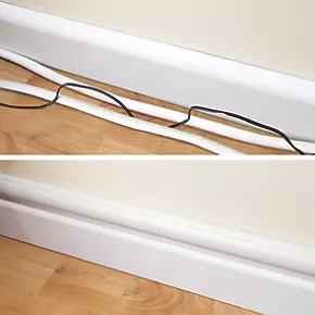 D-Line PVC White Mini Trunking 30mm x 15mm x 2m - 6 Pack - Cable Management Solution 4 D-Line PVC White Mini Trunking 30mm x 15mm x 2m - 6 Pack - Cable Management Solution - Image 4