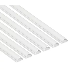 D-Line PVC White Mini Trunking 30mm x 15mm x 2m - 6 Pack - Cable Management Solution 1 D-Line PVC White Mini Trunking 30mm x 15mm x 2m - 6 Pack - Cable Management Solution