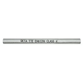 Deta Round Steel Galvanised Class 4 Conduit Tube 25mm x 3m - Heavy-Duty Electrical Metal Conduit 2 Deta Round Steel Galvanised Class 4 Conduit Tube 25mm x 3m - Heavy-Duty Electrical Metal Conduit - Image 2
