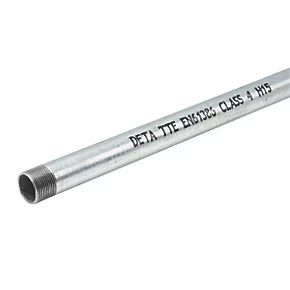 Deta Round Steel Galvanised Class 4 Conduit Tube 20mm x 3m | Heavy-Duty Metal Electrical Conduit 1 Deta Round Steel Galvanised Class 4 Conduit Tube 20mm x 3m | Heavy-Duty Metal Electrical Conduit
