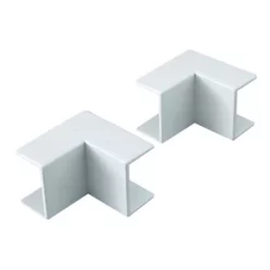 Tower Internal Trunking Corner 25 x 16mm 2 Pack - Durable and Easy to Install