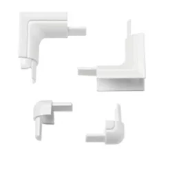 D-Line Plastic White Micro Trunking Bend Pack | Cable Management Solution