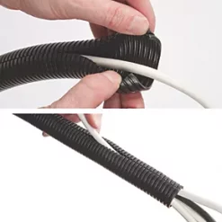 D-Line 26mm Black Pre-Split Cable Tidy Tube 1.1m - Organise Cables Neatly 7 D-Line 26mm Black Pre-Split Cable Tidy Tube 1.1m - Organise Cables Neatly -Cable Management Sales Store 80437 A2