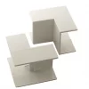Tower Internal Trunking Corner 38 x 25mm 2 Pack - Durable Cable Trunking Accessory