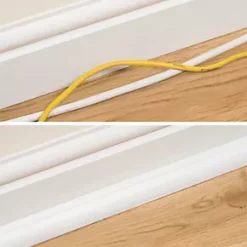 D-Line PVC White ¼-Round Floor Trunking 22mm x 22mm x 2m - Cable Management Solution 8 D-Line PVC White ¼-Round Floor Trunking 22mm x 22mm x 2m - Cable Management Solution -Cable Management Sales Store 8169F A3