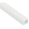 D-Line PVC White ¼-Round Floor Trunking 22mm x 22mm x 2m - Cable Management Solution