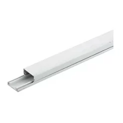 Tower uPVC White Mini Trunking 25mm x 16mm x 2m - Durable Cable Management Solution