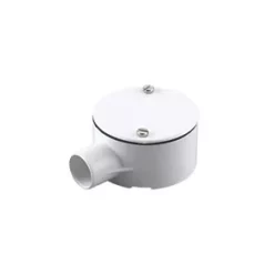 Tower 1 Way 20mm Terminal Box White - Durable Electrical Conduit Solution