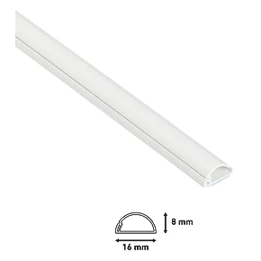 D-Line PVC White Micro Trunking 16mm x 8mm x 2m - Cable Management Solution 6 D-Line PVC White Micro Trunking 16mm x 8mm x 2m - Cable Management Solution - Image 6