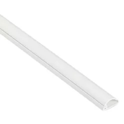 D-Line PVC White Micro Trunking 16mm x 8mm x 2m - Cable Management Solution