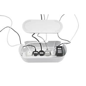 D-Line Cable Tidy Unit White - Organise Cables & Wires for a Neat Space 2 D-Line Cable Tidy Unit White - Organise Cables & Wires for a Neat Space - Image 2