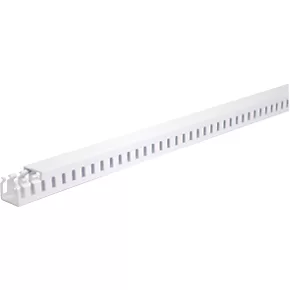 Tower PVC White Self-Adhesive Slotted Trunking 25mm x 25mm x 2m 4 Pack | Easy Cable Management 1 Tower PVC White Self-Adhesive Slotted Trunking 25mm x 25mm x 2m 4 Pack | Easy Cable Management