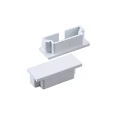 Tower Mini Trunking End Caps 38 x 16mm 2 Pack - Durable Cable Trunking Accessories