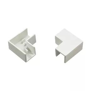 Tower Flat Trunking Angle 16 x 16mm 2 Pack - Durable Cable Trunking Accessory 1 Tower Flat Trunking Angle 16 x 16mm 2 Pack - Durable Cable Trunking Accessory