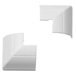 D-Line ¼-Round External Clip-Over Bend 22 x 22mm 2 Pack | Cable Trunking Solution 1 D-Line ¼-Round External Clip-Over Bend 22 x 22mm 2 Pack | Cable Trunking Solution